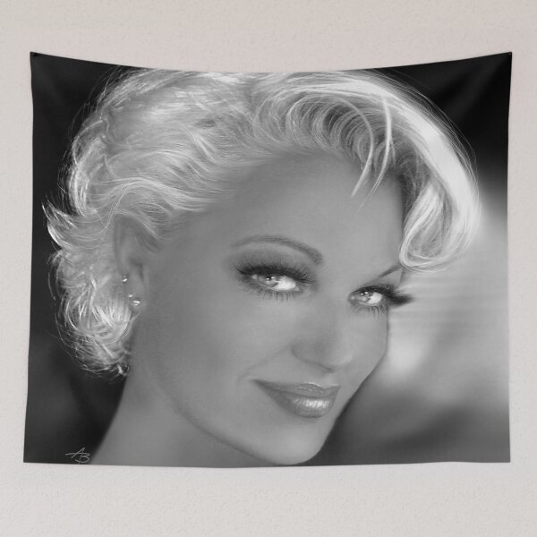 Item preview, Blue Eyes Blond 2 bw designed and sold by AngieBraun.