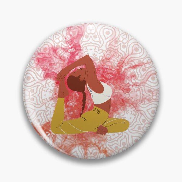 Item preview, King Pigeon Pose - Eka Pada Rajakapotasana- Yoga Pose designed and sold by MindedInc.