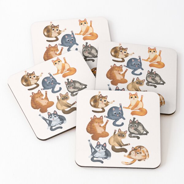 Item preview, Cats Licking their Butts  designed and sold by michelledraws.