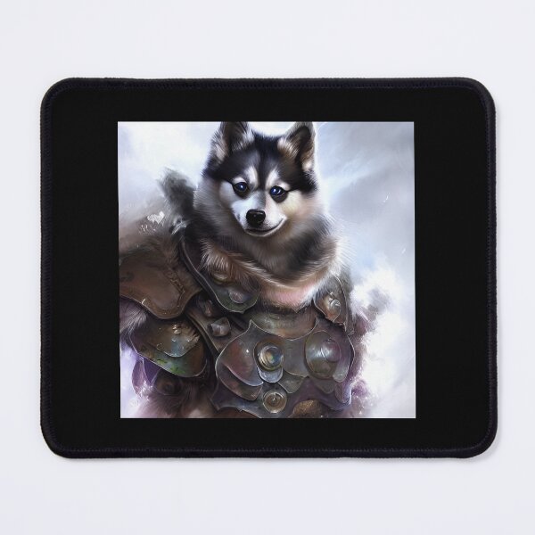 Item preview, AI Generated Art, War Husky/Pomsky designed and sold by RabbitHoleMI.