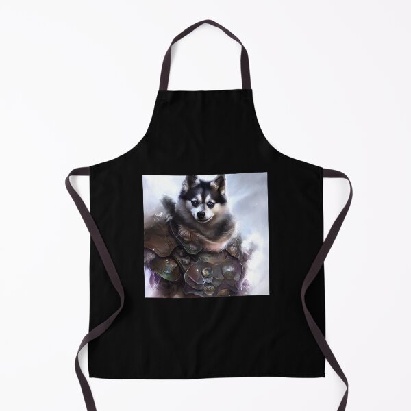 Item preview, AI Generated Art, War Husky/Pomsky designed and sold by RabbitHoleMI.