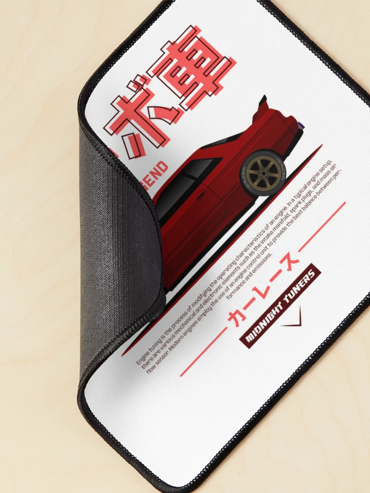 Thumbnail 2 of 5, Mouse Pad, Red JDM GTR R32 Legend designed and sold by RacingSize.