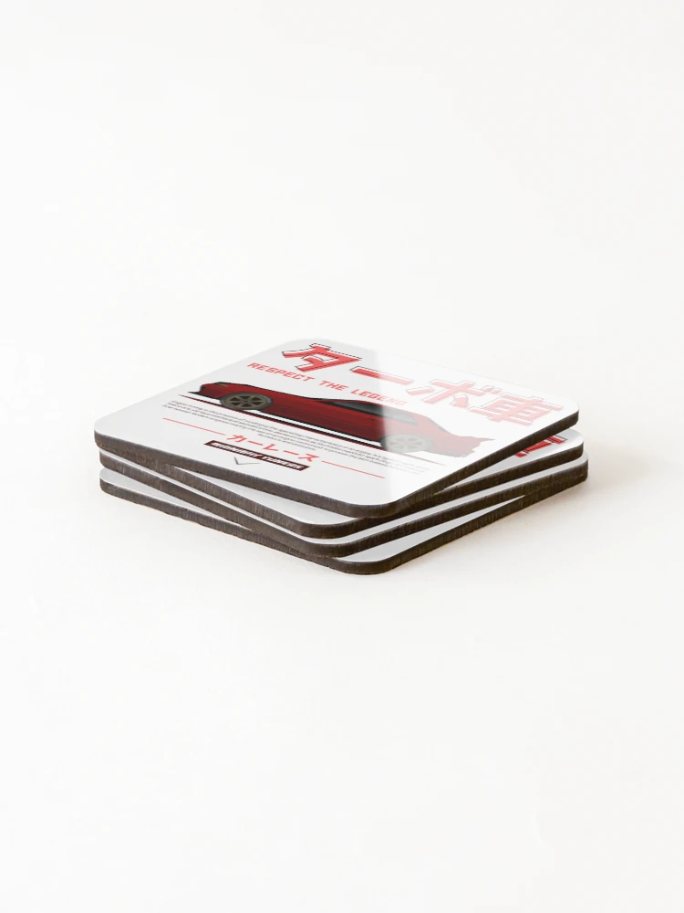 Thumbnail 4 of 5, Coasters (Set of 4), Red JDM GTR R32 Legend designed and sold by RacingSize.