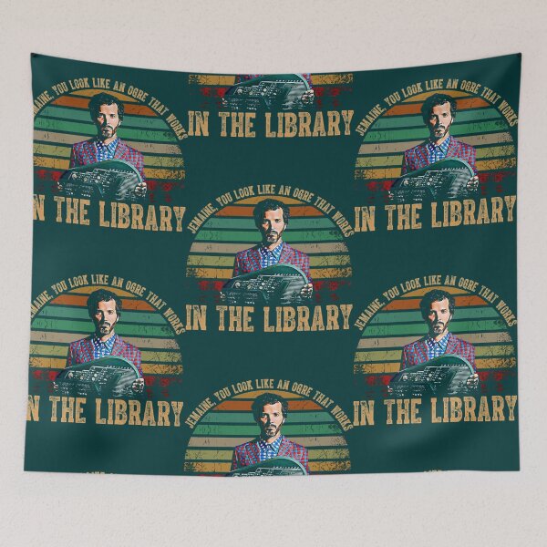 Item preview, in the library the flight of the conchords art gift for fans bret   designed and sold by fuglybarbiee.