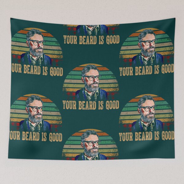 Item preview, Retro beard is good the flight of the conchords art gift for fans bret   designed and sold by fuglybarbiee.