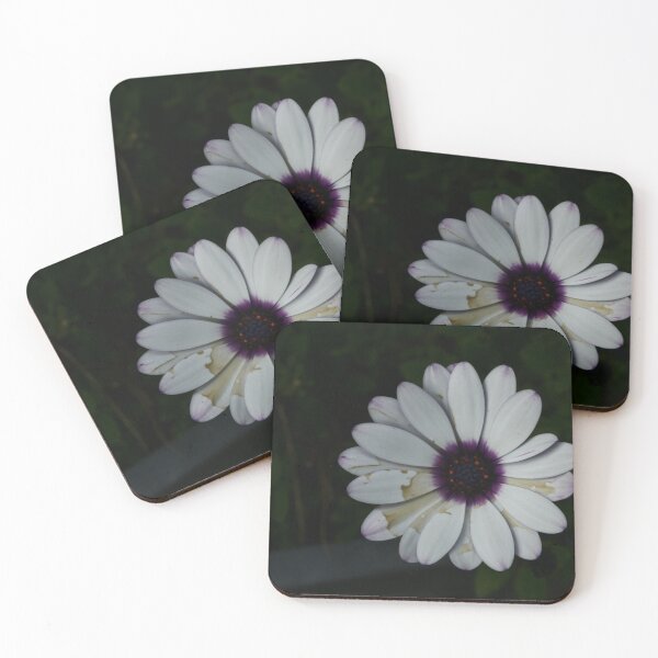 Item preview, imperfect white flower with purple centre designed and sold by tasgrama.