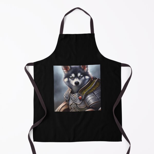 Item preview, AI Generated Art, War Husky/Pomsky designed and sold by RabbitHoleMI.