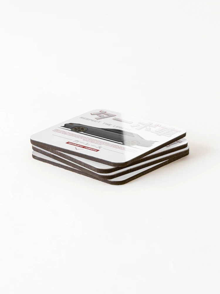 Thumbnail 4 of 5, Coasters (Set of 4), Silver JDM GTR R32 Legend designed and sold by RacingSize.