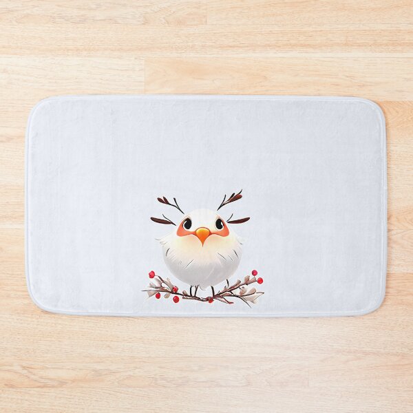 Item preview, Christmas Fluffy Bird Sits On A Snowy Branch designed and sold by KOTOdesign.
