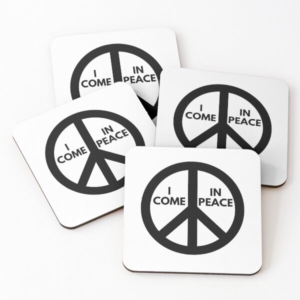 Item preview, I come in peace Classic T-shirt (black) designed and sold by OneDayCollected.