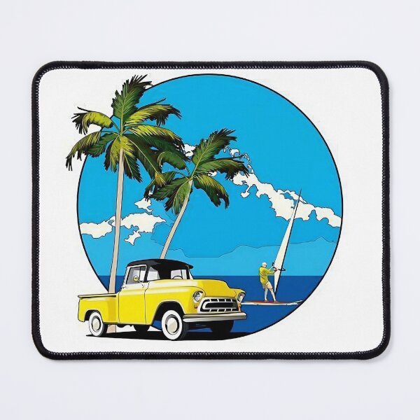 Item preview, YELLOW CAR DRIVING AT HAWAIIAN BEACH designed and sold by Vehiclestore.