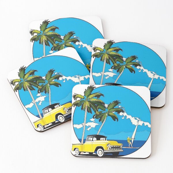Item preview, YELLOW CAR DRIVING AT HAWAIIAN BEACH  designed and sold by Vehiclestore.