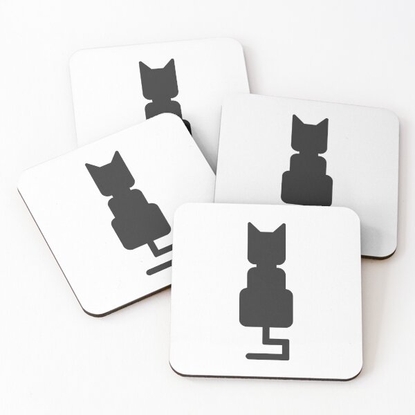 Item preview, Simplified silhouette cat, Lonely cat sitting and watching something designed and sold by Amilaz.
