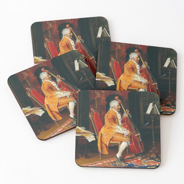 Item preview, The Cellist | Johann Hamza | 1881 Wholesome Austrian Music Art designed and sold by CJET.