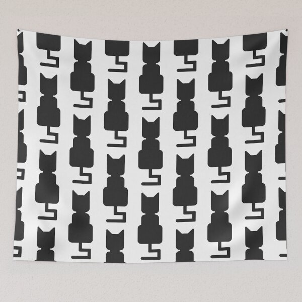Item preview, Simplified silhouette cat, Lonely cat sitting and watching something designed and sold by Amilaz.