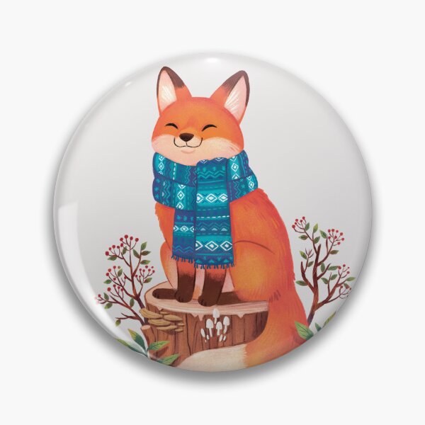 Item preview, Cozy Scarf Fox: Fall in the Woodlands  designed and sold by michelledraws.