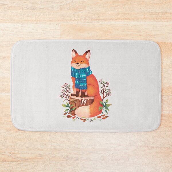 Item preview, Cozy Scarf Fox: Fall in the Woodlands  designed and sold by michelledraws.