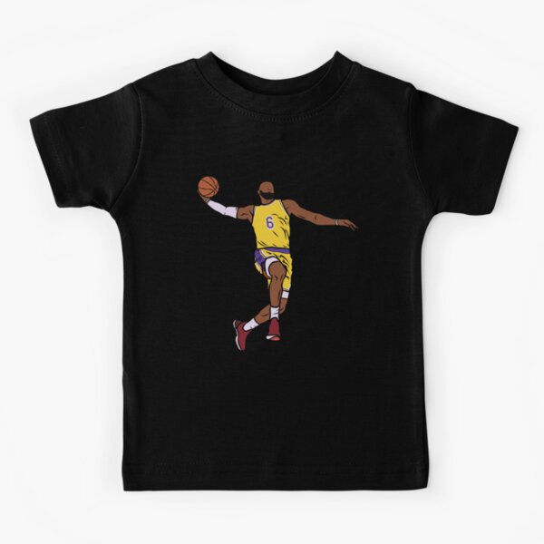 LeBron James Iconic Dunk Kids T-Shirt for Sale by RatTrapTees