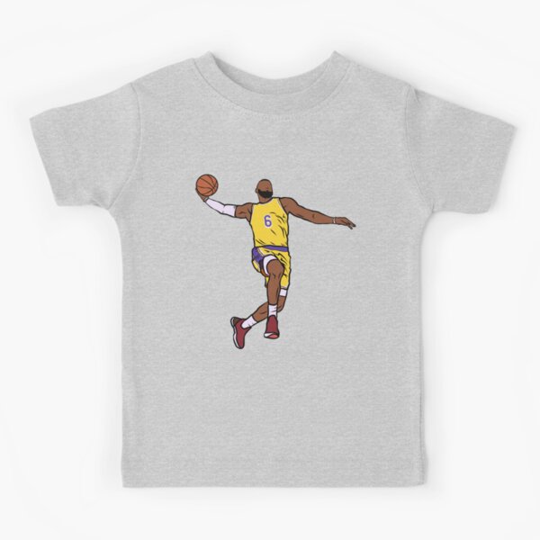 LeBron James The GOAT (Lakers #6) Kids T-Shirt for Sale by RatTrapTees