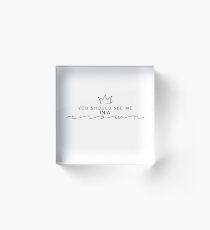 Moriarty Quote Acrylic Block