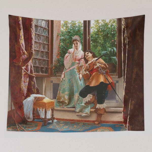 Item preview, A Serenade | Alfonso Savini | 1905 Wholesome Love Art designed and sold by CJET.