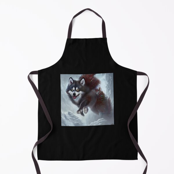 Item preview, AI Generated Art, War Husky/Pomsky designed and sold by RabbitHoleMI.