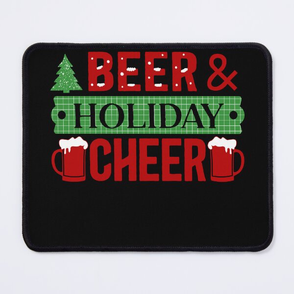 Item preview, I Run On Beer & Holiday Cheer Funny Christmas Beer Drinking  designed and sold by Got2BSnazzy.