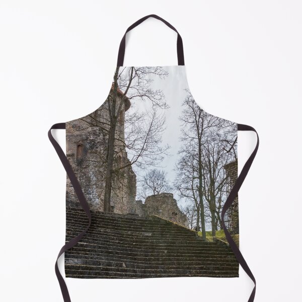 Item preview, Ruins and wide stairs of medieval castle in Cesis, Latvia designed and sold by lena-maximova.