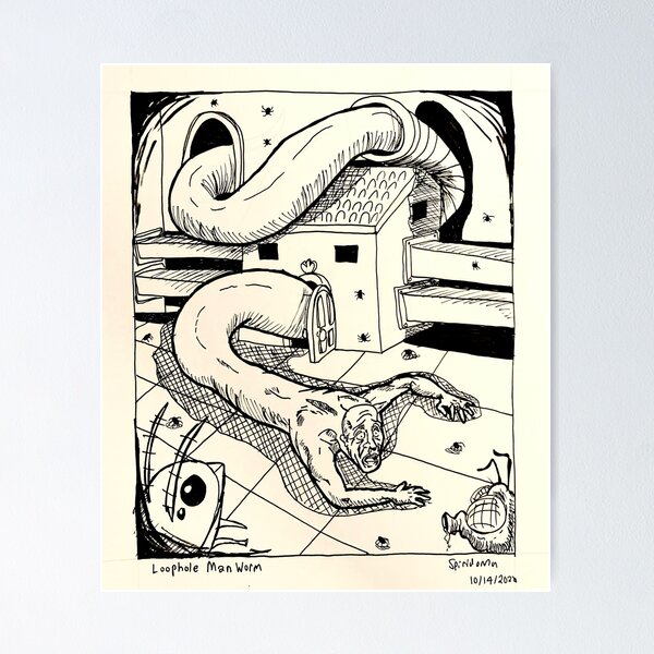 Item preview, Loophole Man Worm designed and sold by spiridonna.