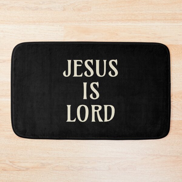 Item preview, “Jesus is Lord” motivational quote -off white text designed and sold by gobbieshoppe.