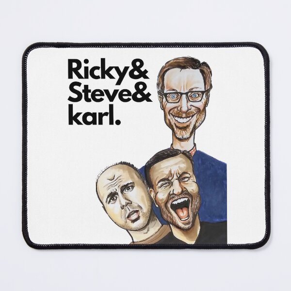 Item preview, Ricky&Steve&Karl - My illustration/caricatures of Ricky Gervais, Stephen Merchant, Karl Pilkington designed and sold by smadge.