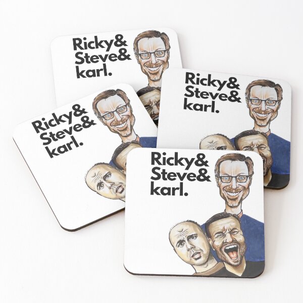 Item preview, Ricky&Steve&Karl - My illustration/caricatures of Ricky Gervais, Stephen Merchant, Karl Pilkington designed and sold by smadge.