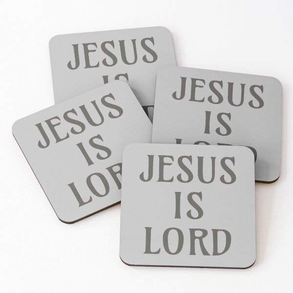 Item preview, “Jesus is Lord” motivational quote -dark text designed and sold by gobbieshoppe.