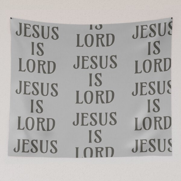 Item preview, “Jesus is Lord” motivational quote -dark text designed and sold by gobbieshoppe.
