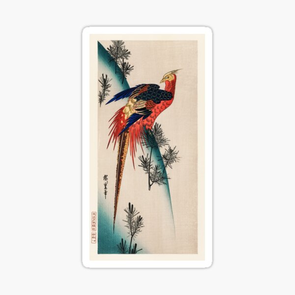 Item preview, Pheasant and Small Pine designed and sold by Maeki54.