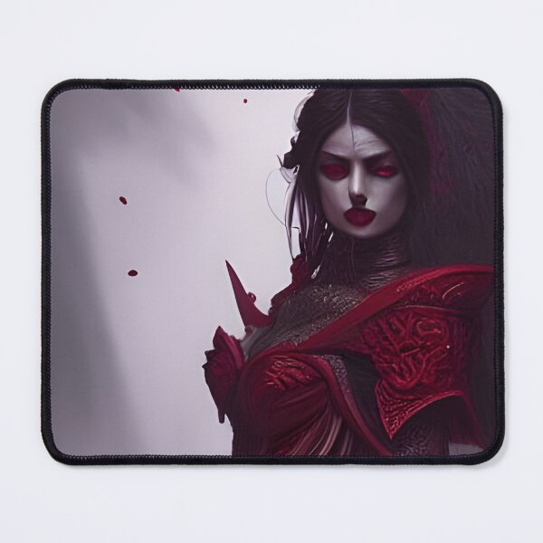 Item preview, Sexy Blonde Vampire Warrior Queen in Armor Seductress Dark Artwork designed and sold by Eliteijr.