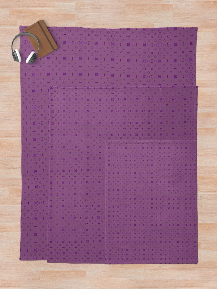 Thumbnail 5 of 6, Throw Blanket, Deep Purple Raspberry designed and sold by Mindi Maxine.