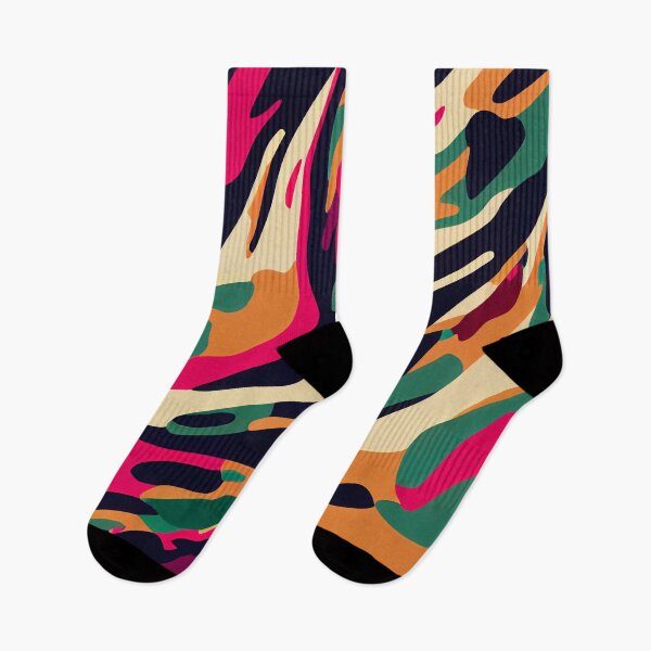 Item preview, Abstract Colorful Camo Seamless Pattern designed and sold by MadSwellDesigns.