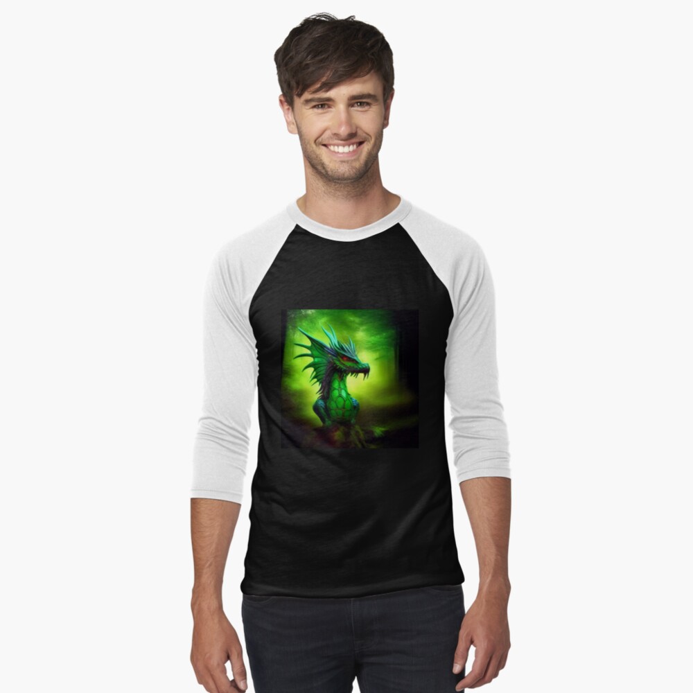Item preview, Baseball ¾ Sleeve T-Shirt designed and sold by dragynrain.
