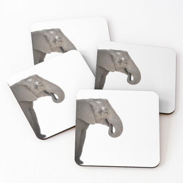 Item preview, profile elephant on white background designed and sold by JukeBoxPixelArt.