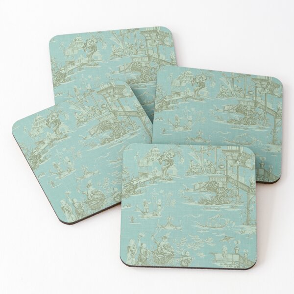 Item preview, Aqua Chinoiserie designed and sold by Kristina  Sale.