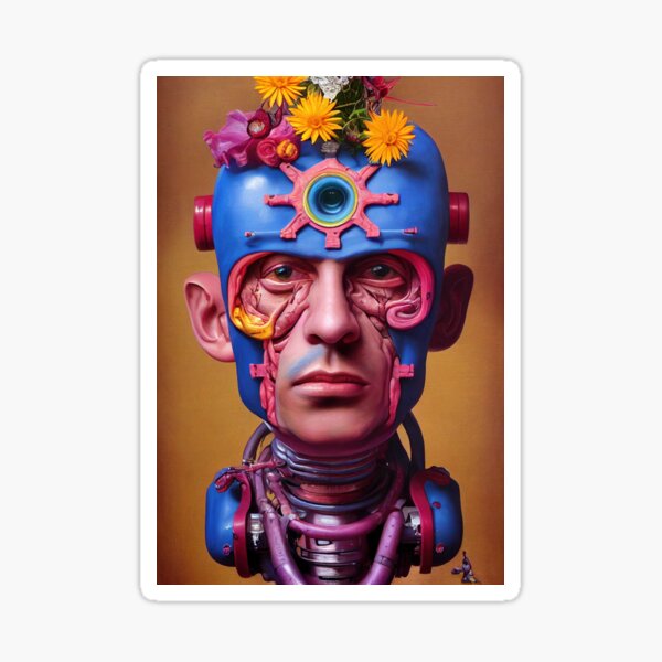 Vintage Robot Sticker