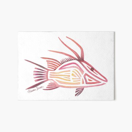 Tribal Hogfish Art Board Print