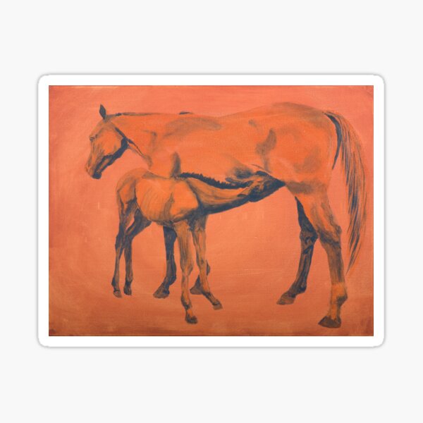 Mother and foal Sticker