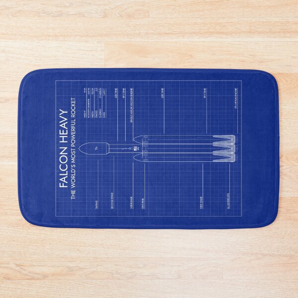 Item preview, Falcon Heavy (Single Figure) Vertical Blueprint designed and sold by BGALAXY.