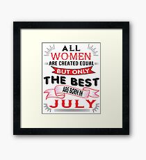 JULY WOMAN Framed Print
