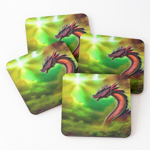 Item preview, Purple and Red Dragon in the Forest Light designed and sold by dragynrain.