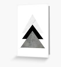 Arrows Collages Monochrome Greeting Card