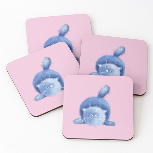 Item preview, Playful Fluffy Blue Cat designed and sold by visitors2leads.