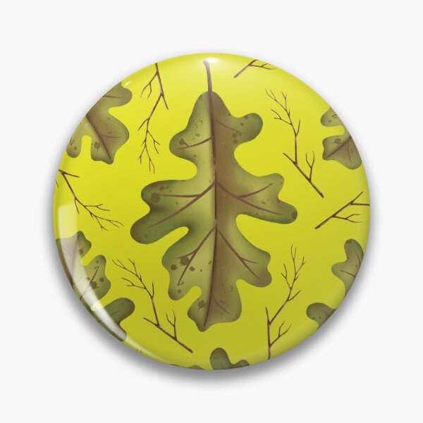 Aperçu de l'œuvre Motif de feuilles et de branches d'automne vert (citron vert) créée et vendue par Geo De la Cruz.